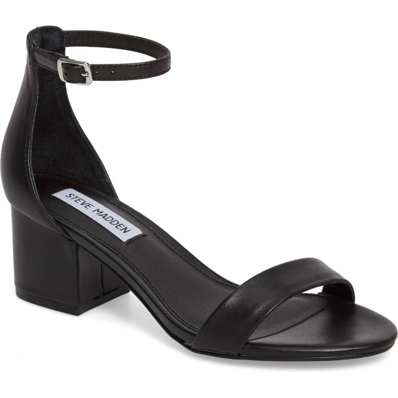 Black block heel sandal - Picture 1 of 7